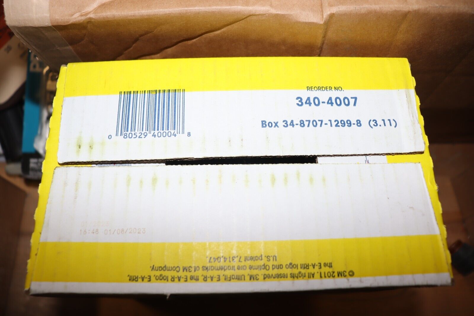 3M E-A-R UltraFit Earplugs, Metal Detectable, Corded, Poly Bag, 340-4007 - Northside Material Brokers