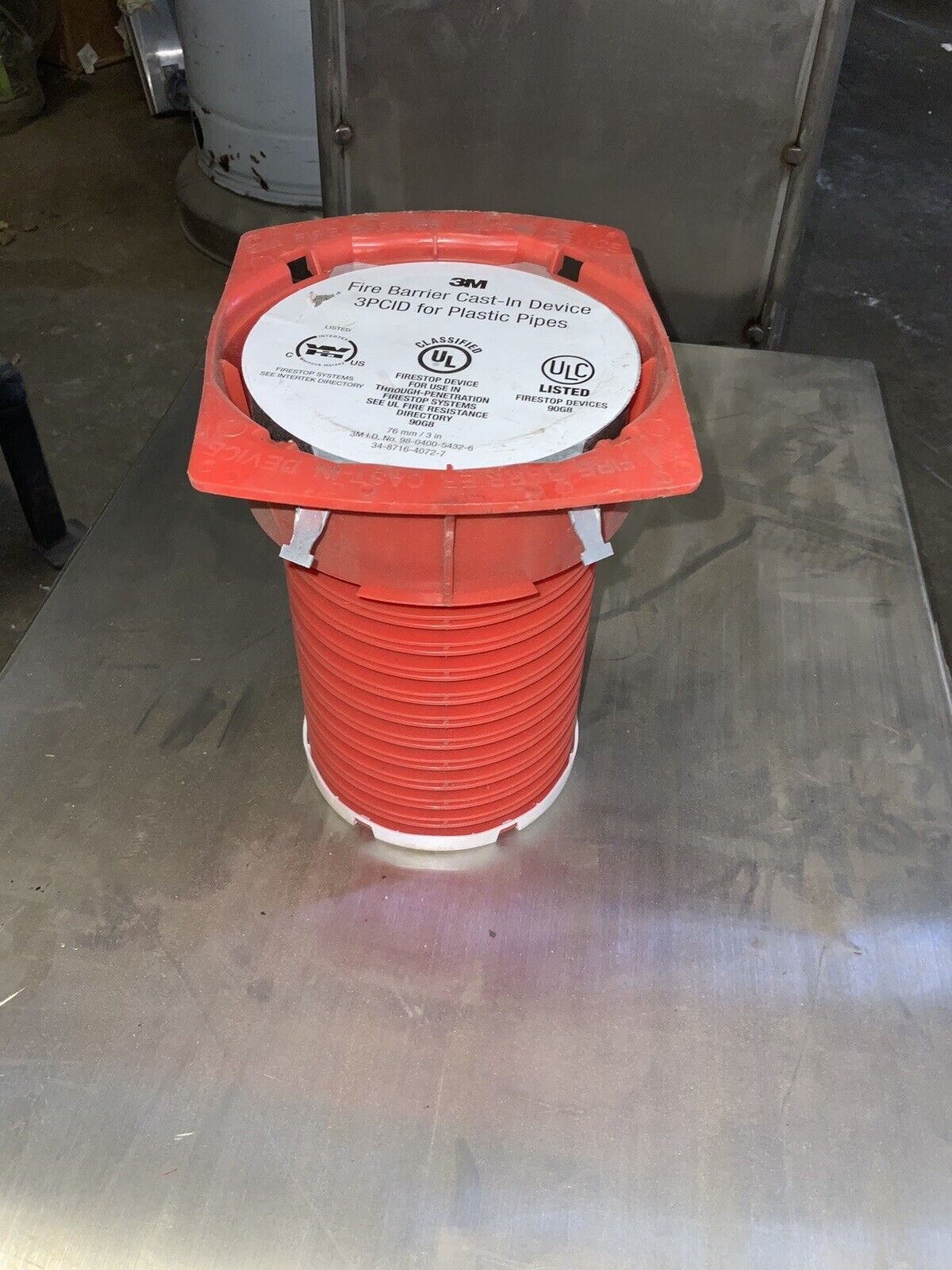 3M Fire Barrier Cast-In Device 3PCID for Plastic Pipes, 3 in. - Northside Material Brokers