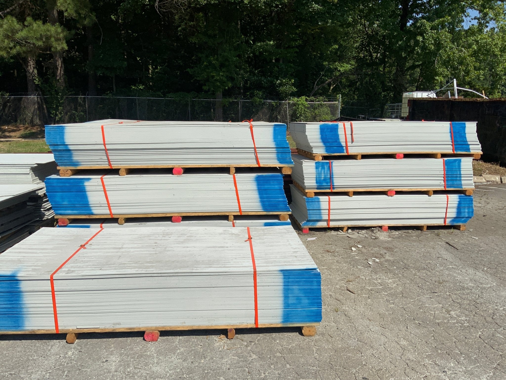 4' x 8' Smooth Siding Panels Fiber Cement, Primed White - Northside Material Brokers
