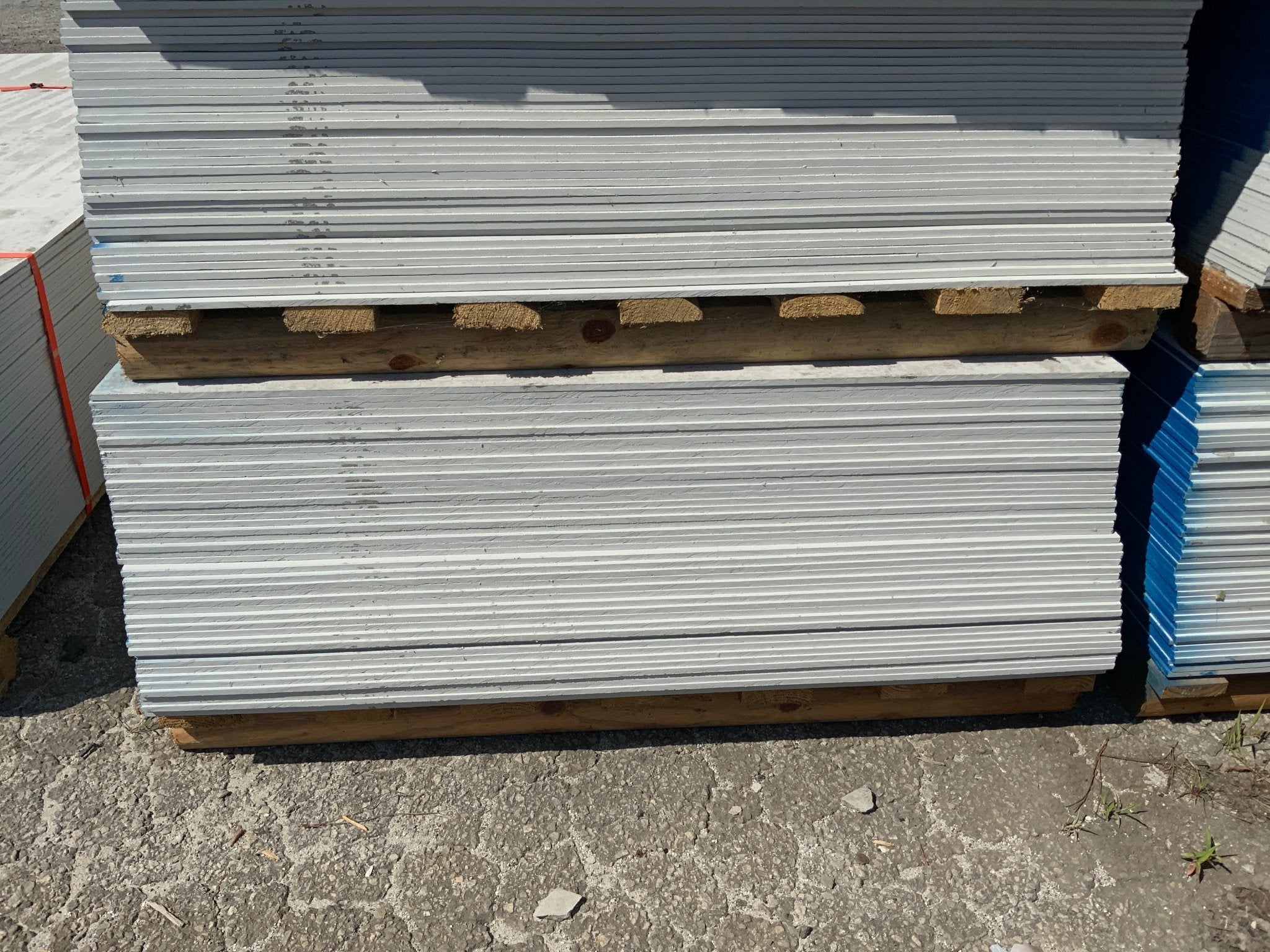 4' x 8' Smooth Siding Panels Fiber Cement, Primed White - Northside Material Brokers