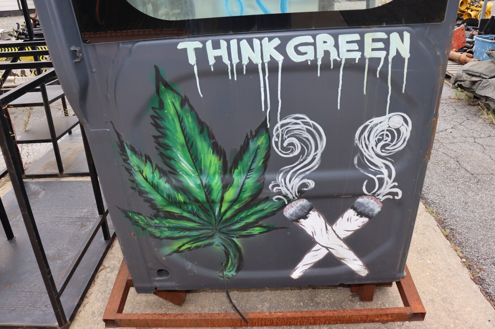 420 Hot Box Tractor Cab, Model Unknown, Make Unknown, Cool Piece, Film Prop - Northside Material Brokers