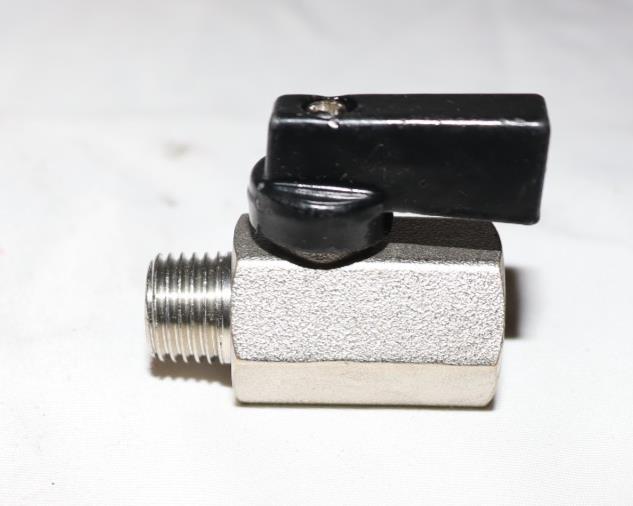 46931 Economy Mini Ball Valve, 1/4 in Nom., MNPT x FNPT, 450 psi (2 Pack) - Northside Material Brokers