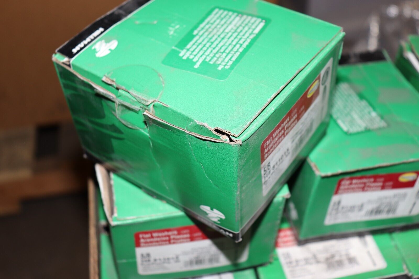 5 LBS BOX - Hillman Flat Washers 5/8" Zinc Plated Steel 811015 NEW - Northside Material Brokers