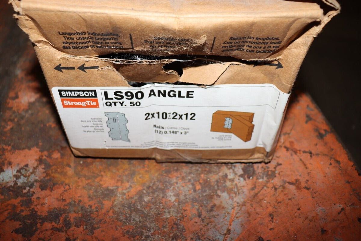 50 Pack - Simpson Strong-Tie LS90 7-7/8-Inch Reinforcing Angle - Northside Material Brokers
