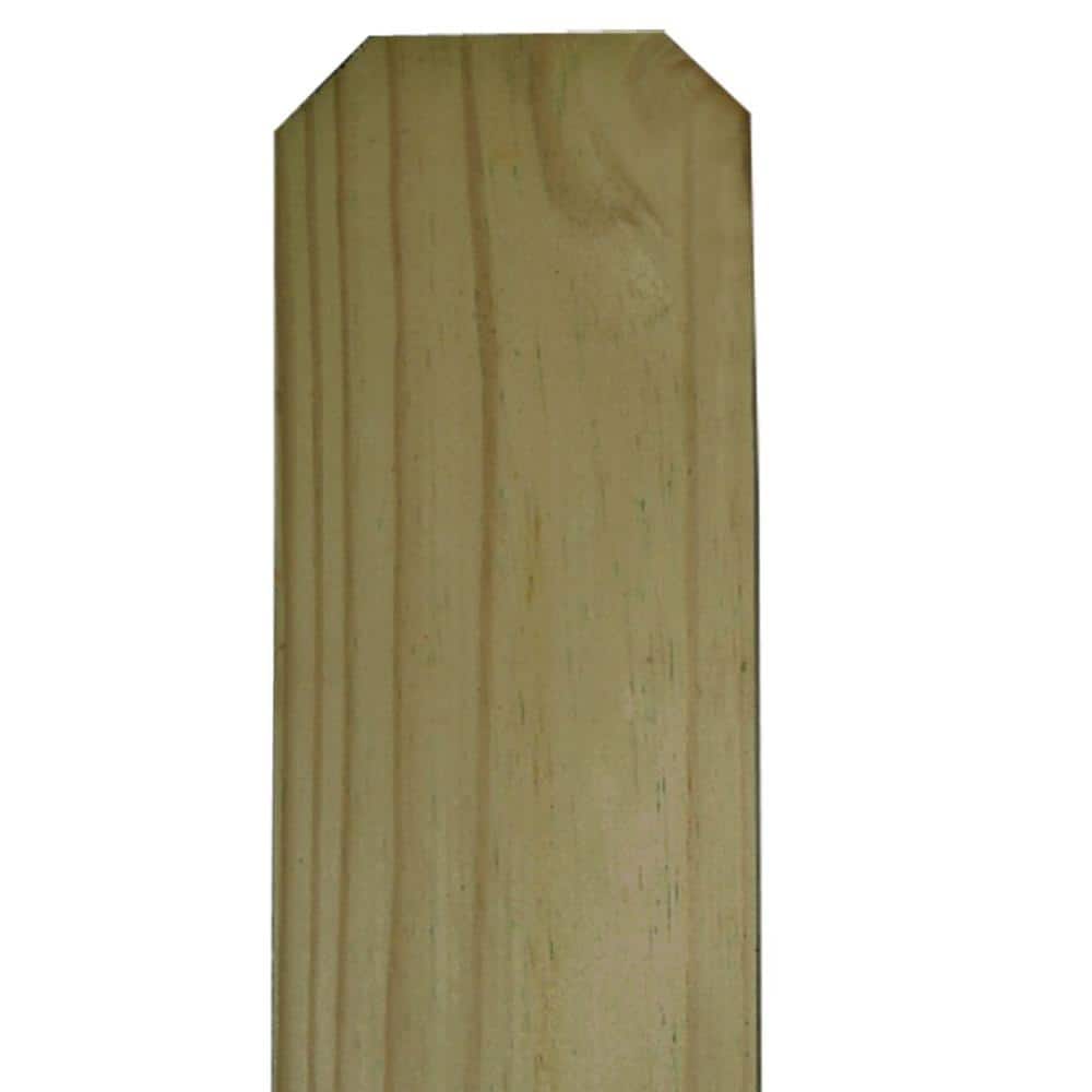 5/8 in. x 5-1/2 in. x 6 ft. Pressure-Treated Pine Dog-Ear Fence Picket - Northside Material Brokers