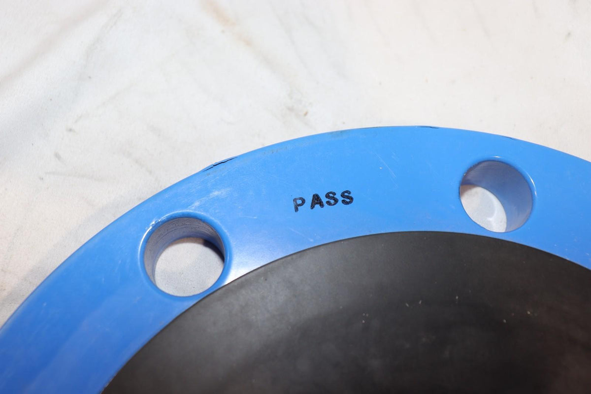 6 Inch Nibco T067990PP Blue Companion Flange Adapter w/ Rubber Gasket 8 Bolt - Northside Material Brokers