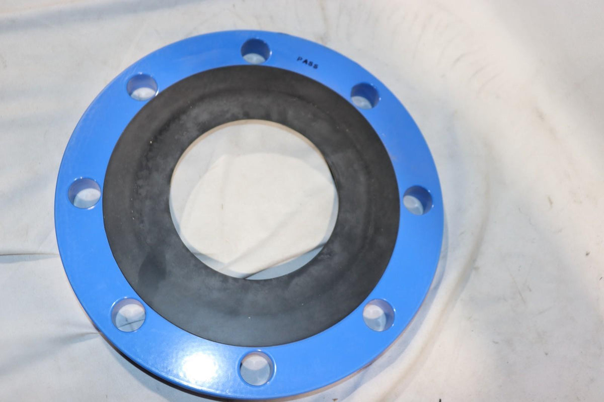 6 Inch Nibco T067990PP Blue Companion Flange Adapter w/ Rubber Gasket 8 Bolt - Northside Material Brokers