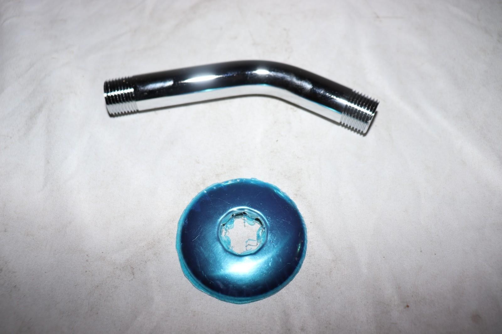 6 Inch Shower Arm and Flange - Chrome - Northside Material Brokers