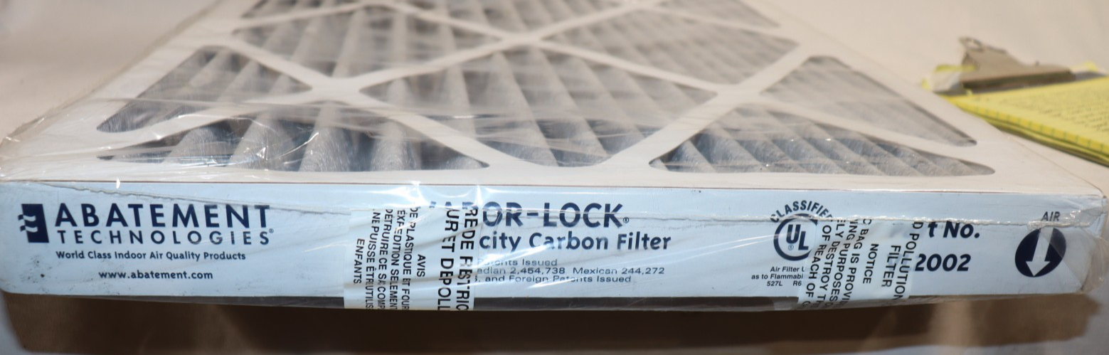 6 Pack - ABATEMENT TECHNOLOGIES VAPOR LOCK CARBON FILTER HIGH CAPACITY VL2002 - Northside Material Brokers
