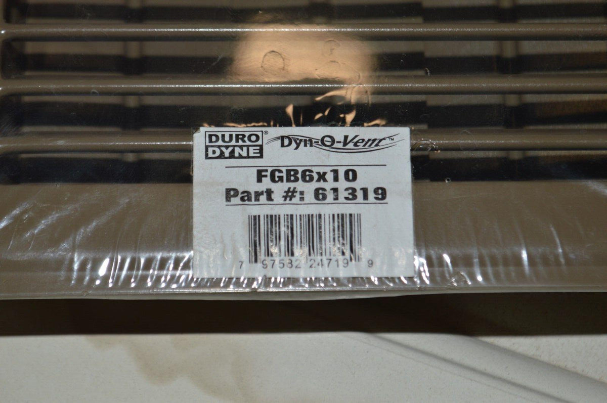 6 X 10 (BOX OF 20) ADJUSTABLE HVAC REGISTER, DYN-O-VENT (61319) FGB6X10, BROWN - Northside Material Brokers