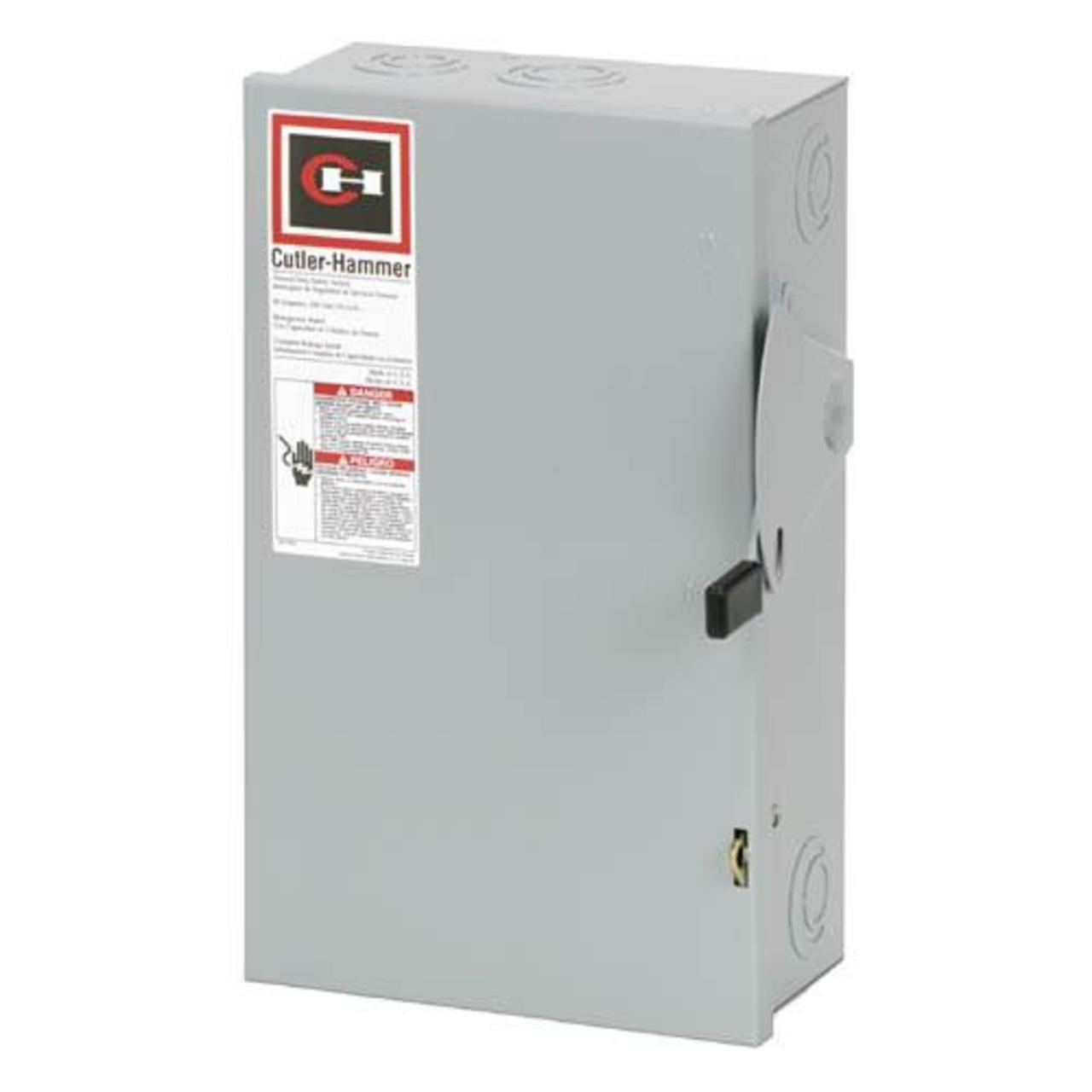 60 Amp 3 Pole 240 Volt Eaton Safety Switch DG322NGB - Northside Material Brokers