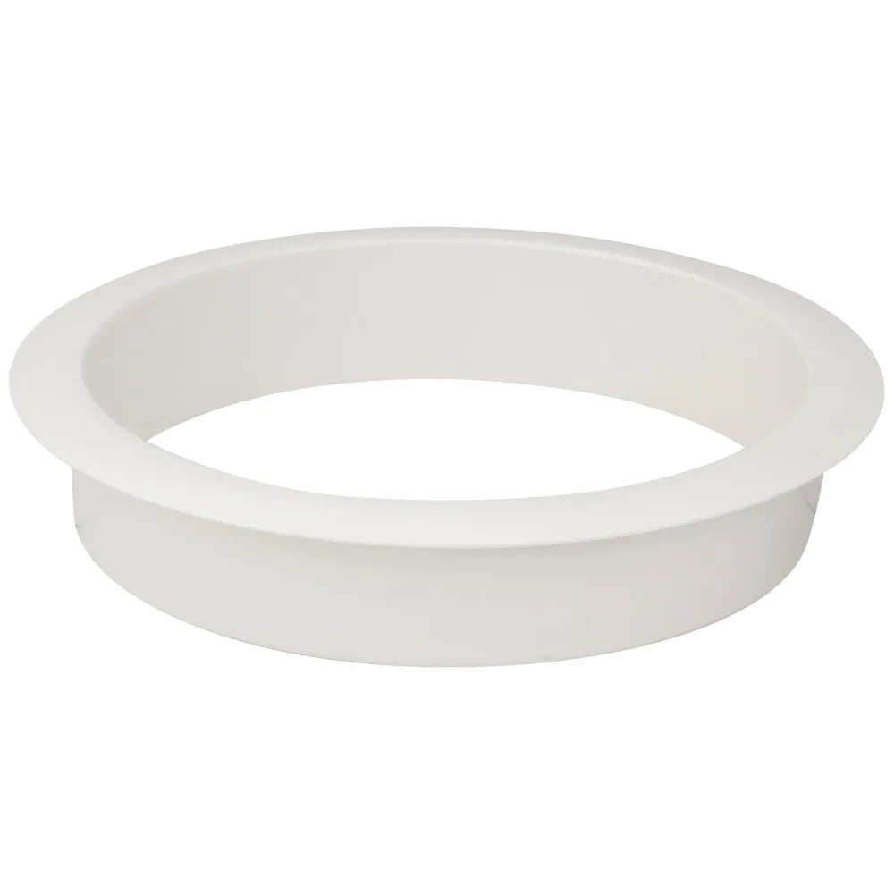 Open White Plastic Grommet for 5" Diameter Hole