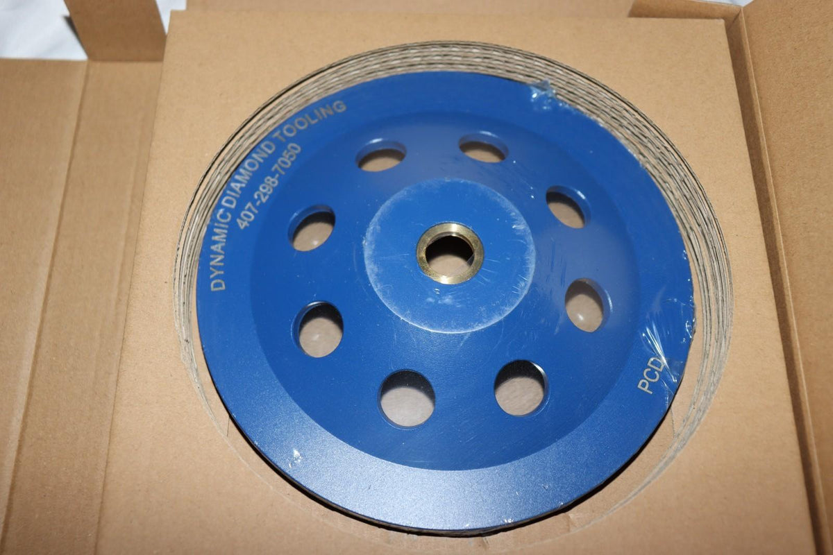 7 Inch PCD Grinding Cup Wheel, 6 Segment, 7" PCD CW, Polycrystalline - Northside Material Brokers