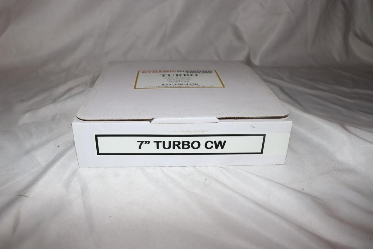 7" Turbo Cup Wheel 18 Segment 30/40 Grit, Dynamic Diamond Tooling CW7TB18 - Northside Material Brokers