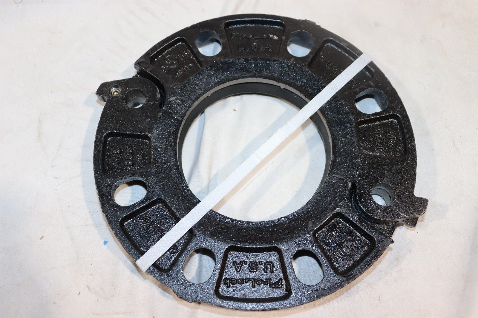 9" Firelock 4/114,3-744 Flange Adapter Style 5/8" Bolt, w/ Seal - Northside Material Brokers