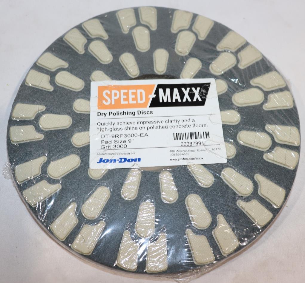 9 Inch Speed Maxx 3000 Grit Concrete Dry Polishing Disc 9RP3000 - Northside Material Brokers