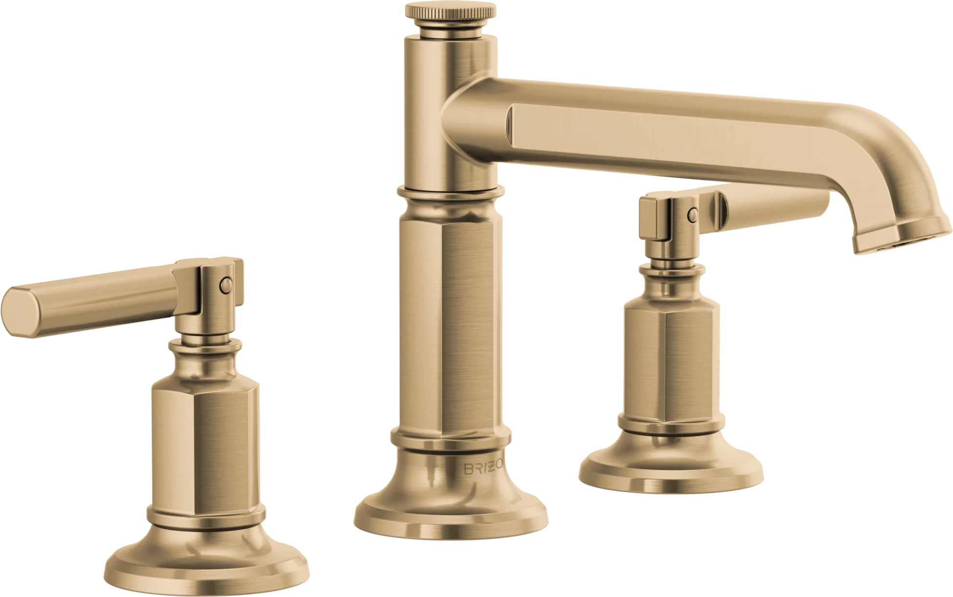 Brizo Invari 1.5 GPM Widespread Bathroom Faucet w/ Pop-Up Drain, LESS HANDLES