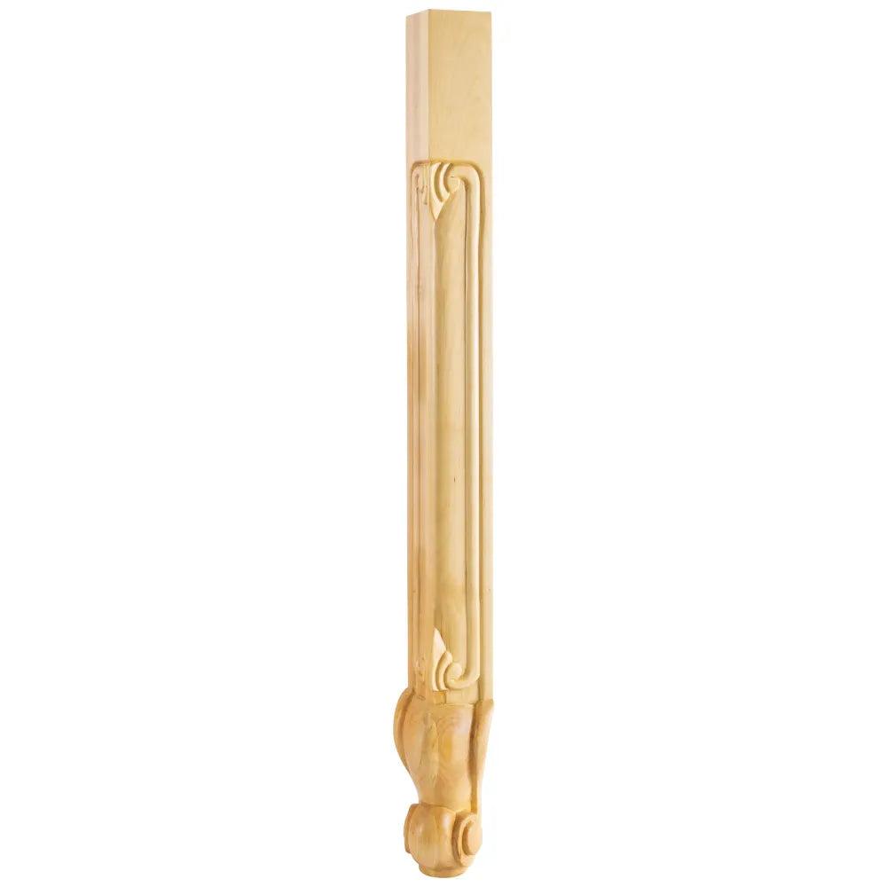 Alder French Cut Corner Leg 2-3/4" W x 2-3/4" D x 35-1/4" H CL-3ALD