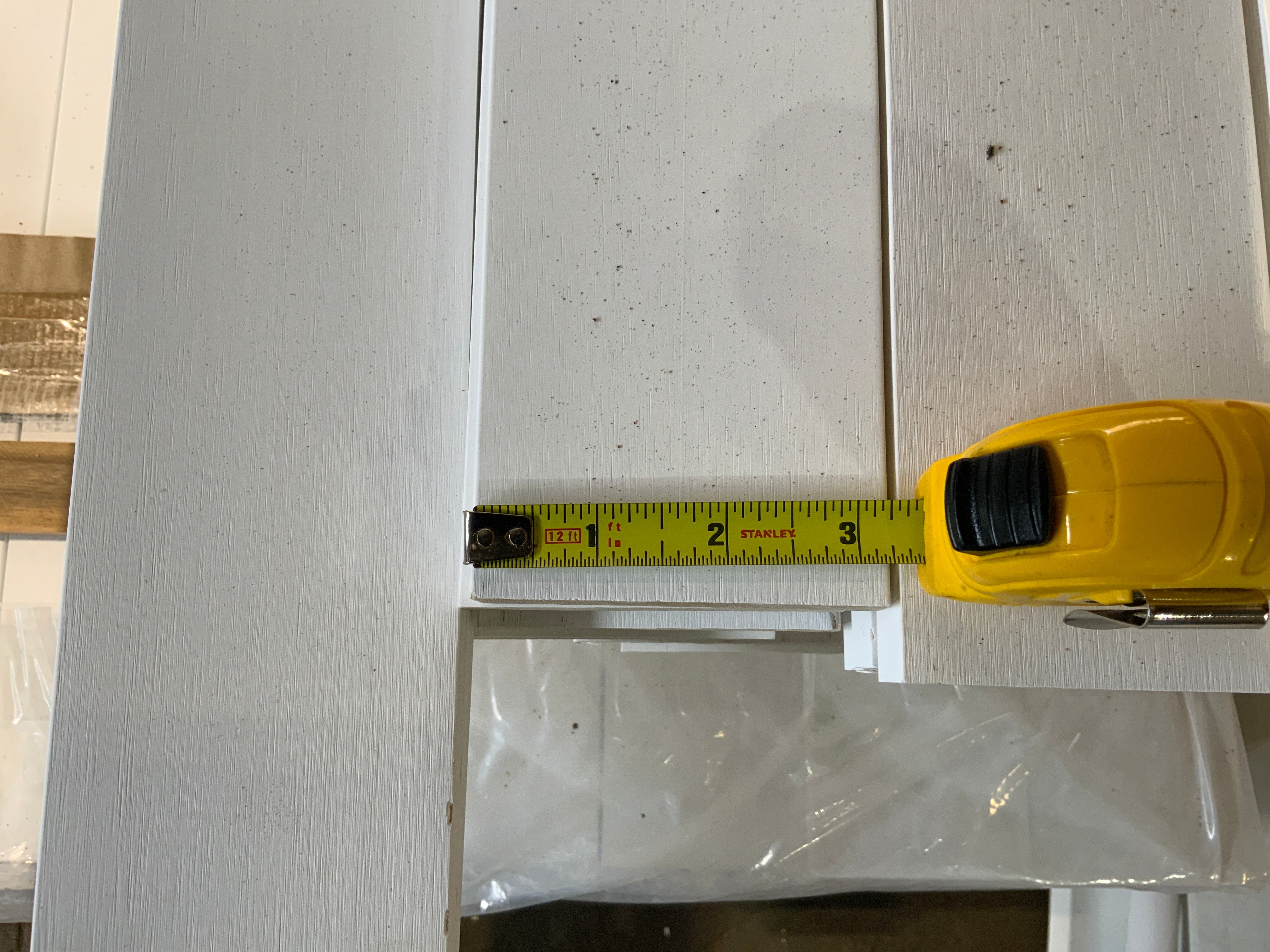 1in x4in x12ft (1/2in x3-1/4in x12ft) Primed White Trim Board