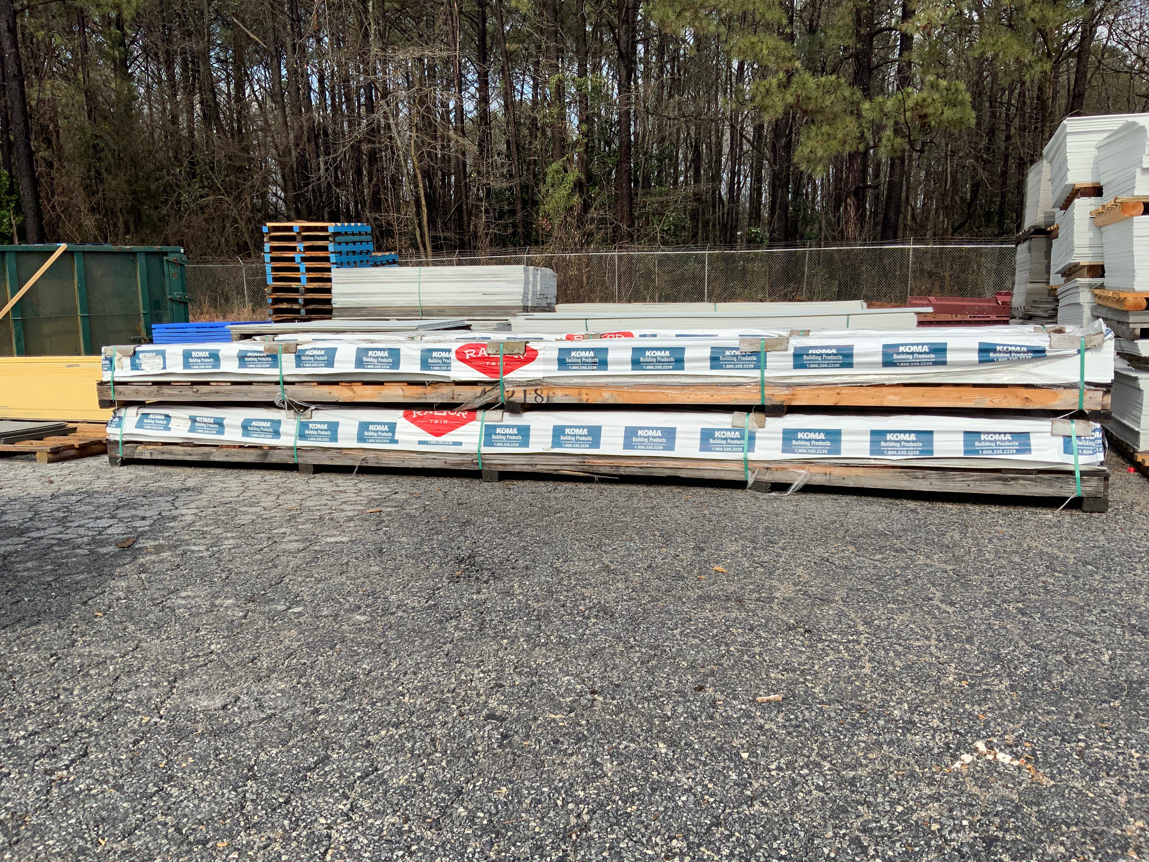 3-1/2 x 5/4 x 18ft PVC Trim