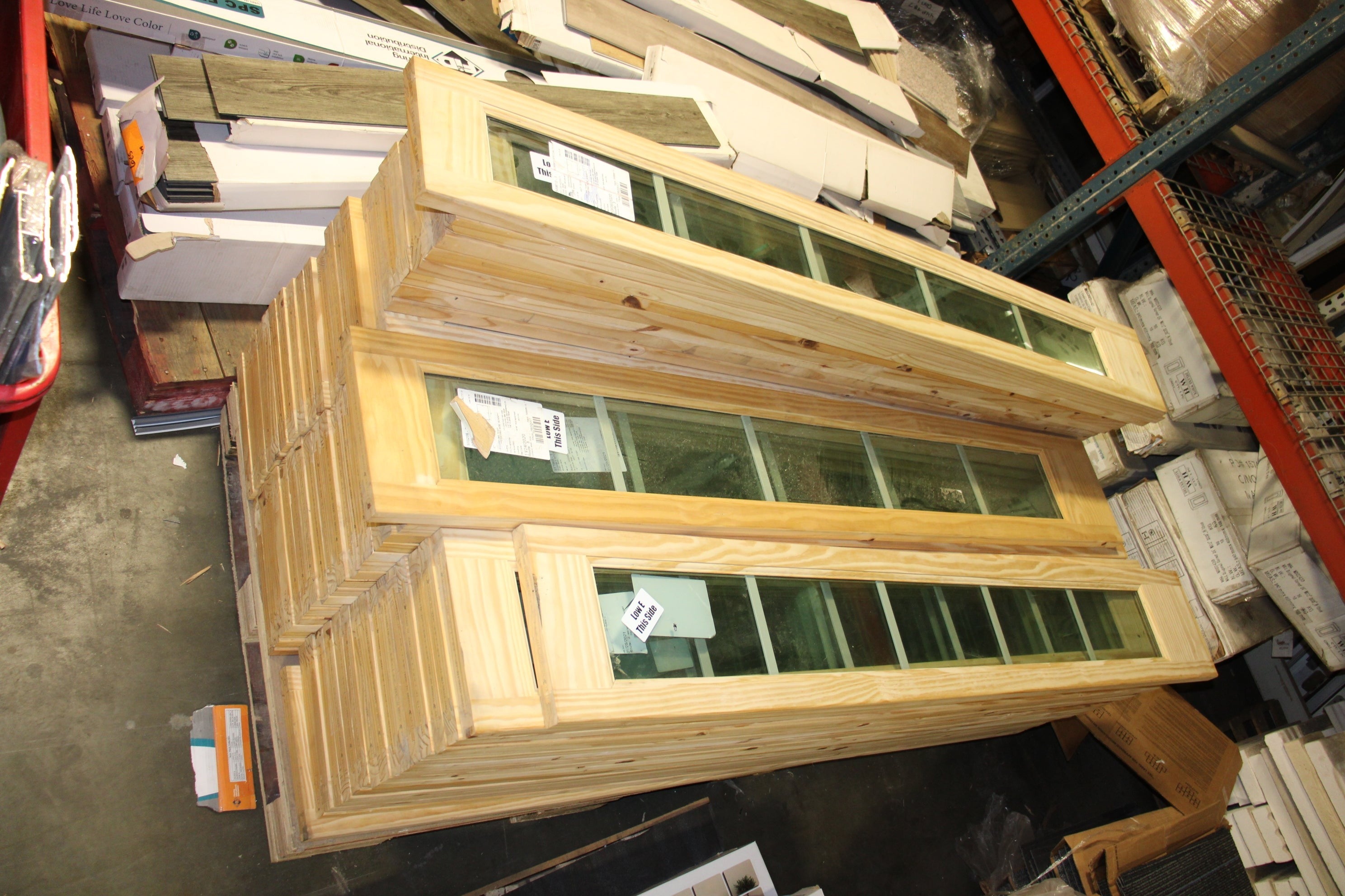 10 inch, Side Lite for Door Unit, Clear Pine