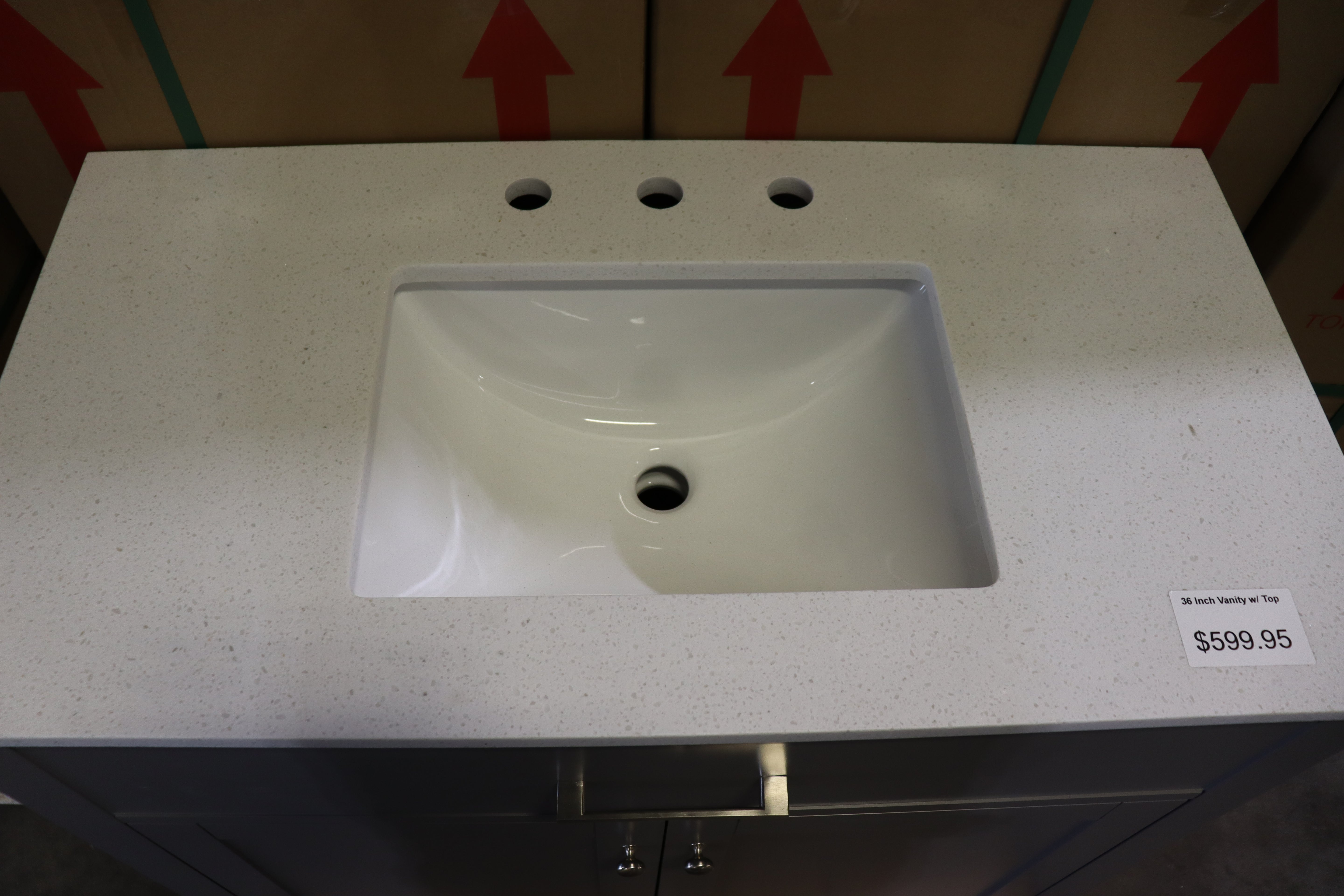 Shaker Style Vanity Cabinet w/ Top & Hardware