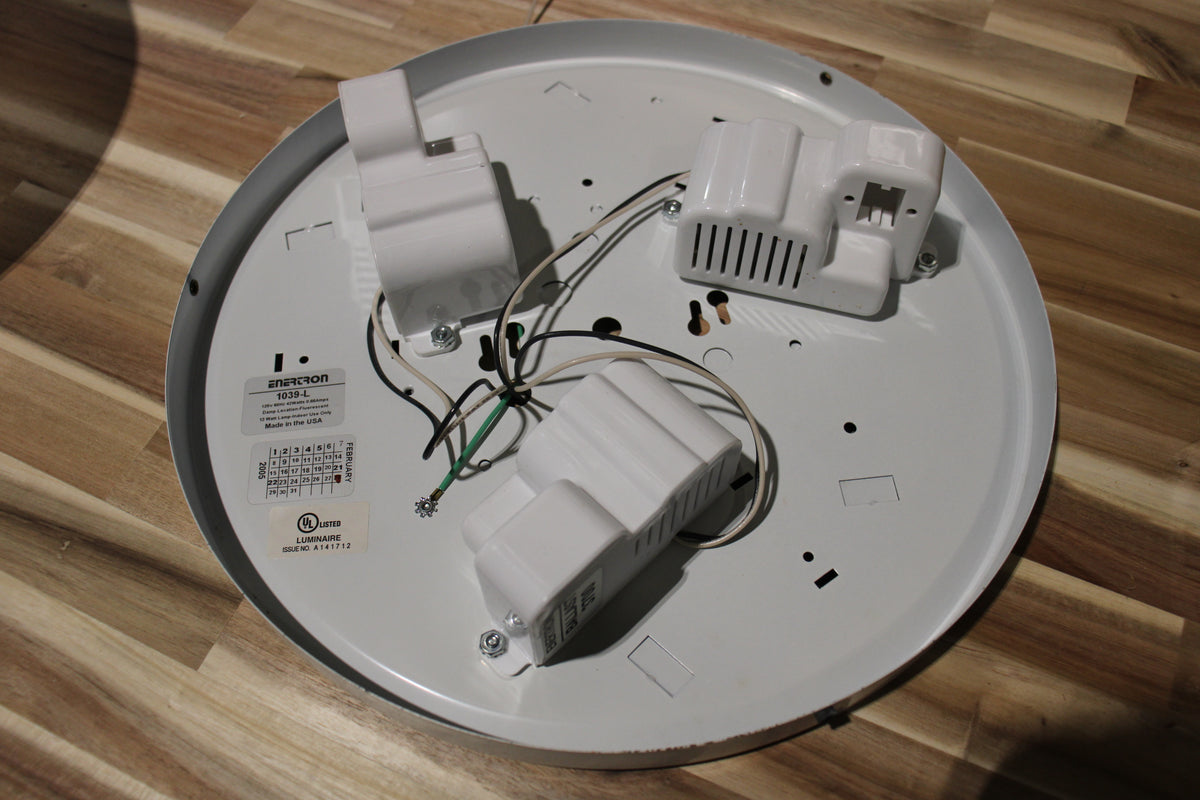 Ceiling and Wall Light Fixture, Energy Efficient Fluorescent Drum Light