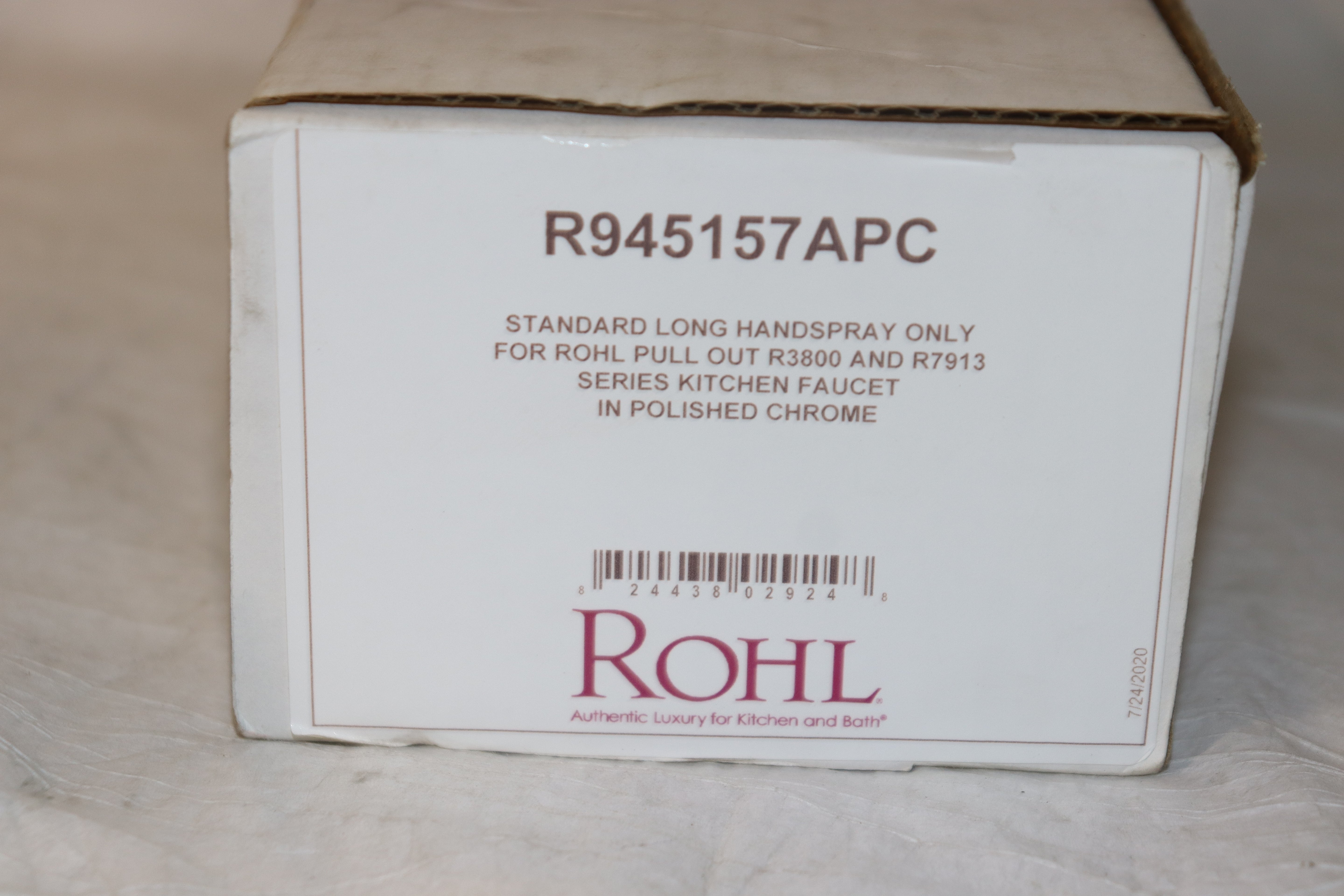 Rohl R945157APC Long Hand-Sprayer For Pullout Faucets Polished Chrome