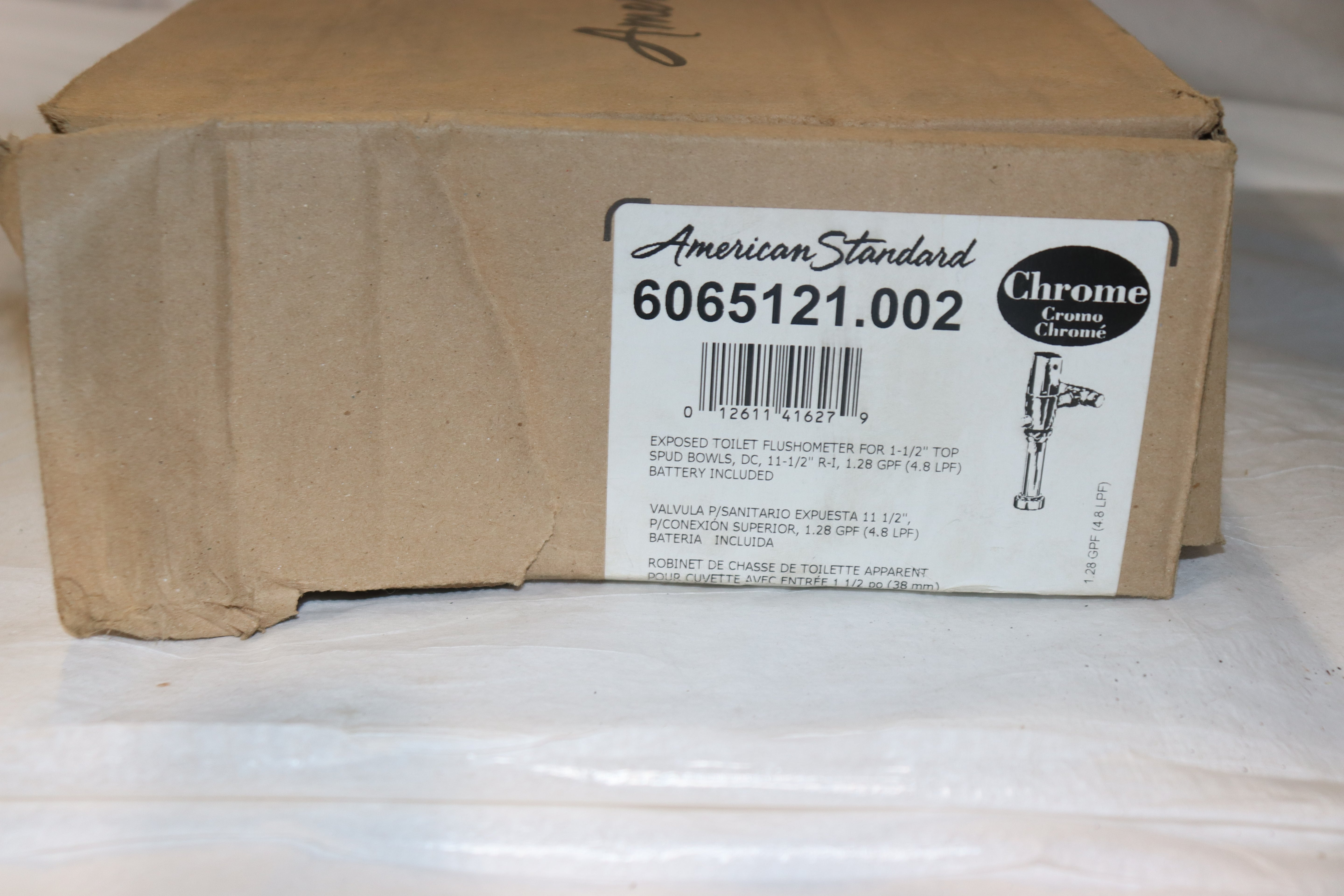 American Standard 6065121.002 Selectronic Toilet Flush Valve, Piston-Type, Battery