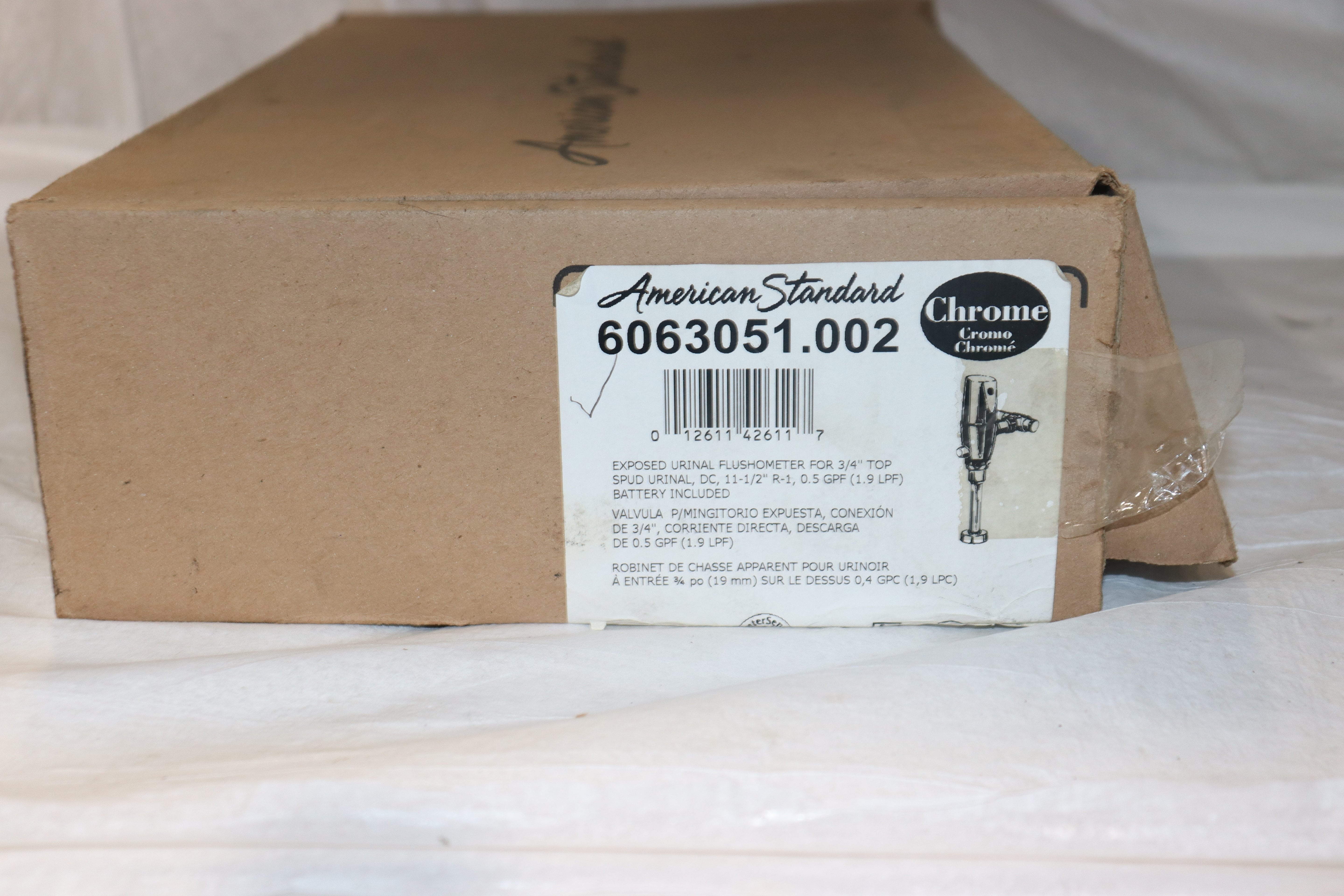 American Standard 6063051.002 Selectronic Urinal Flush Valve, Piston-Type, Battery