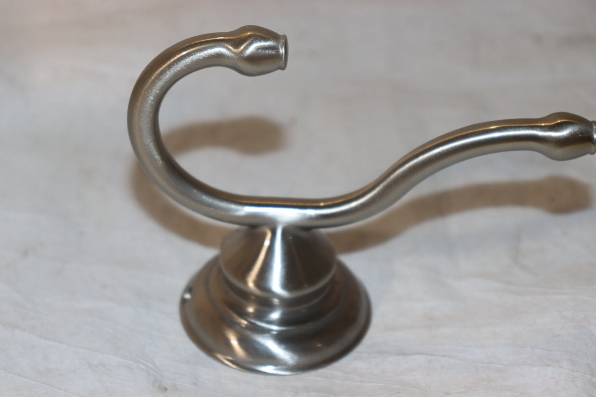 Signature Hardware 446905 Beasley Double Robe Hook, Brushed Nickel