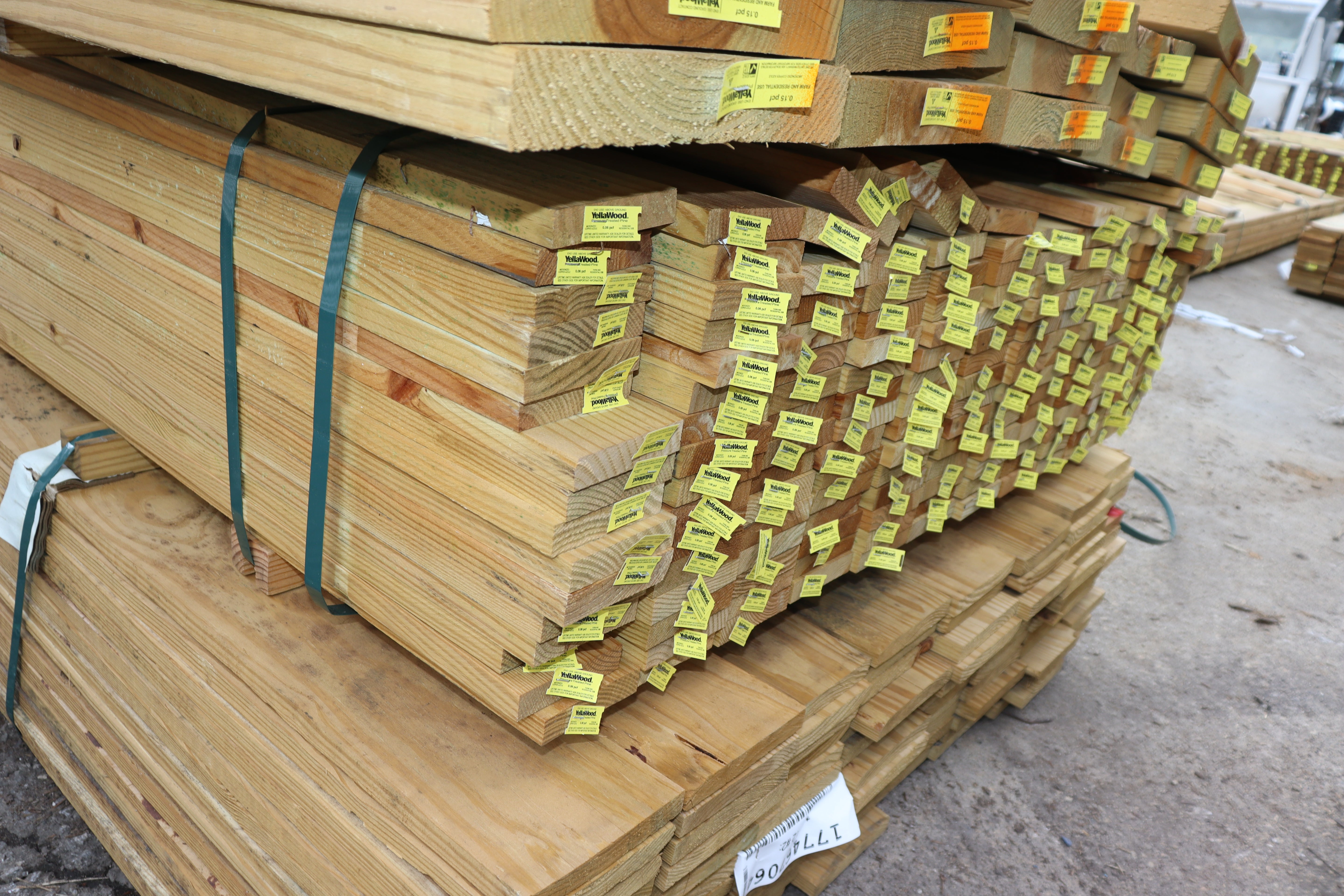 Pressure Treated Boards, Southern Yellow Pine #2