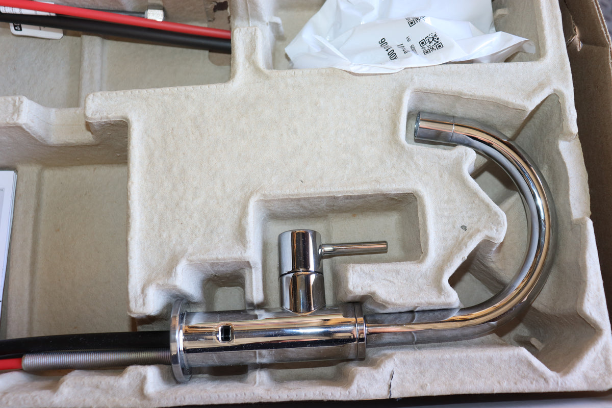 Delta Trinsic Chrome Single Handle Bar Faucet w/ Limited Swivel Spout, 1930-DST
