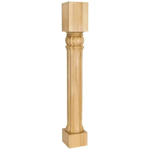 Columnar Art Nouveau Post P67-ALD 3-1/2" W x 3-1/2" D x 35-1/2" H Hardware Resources