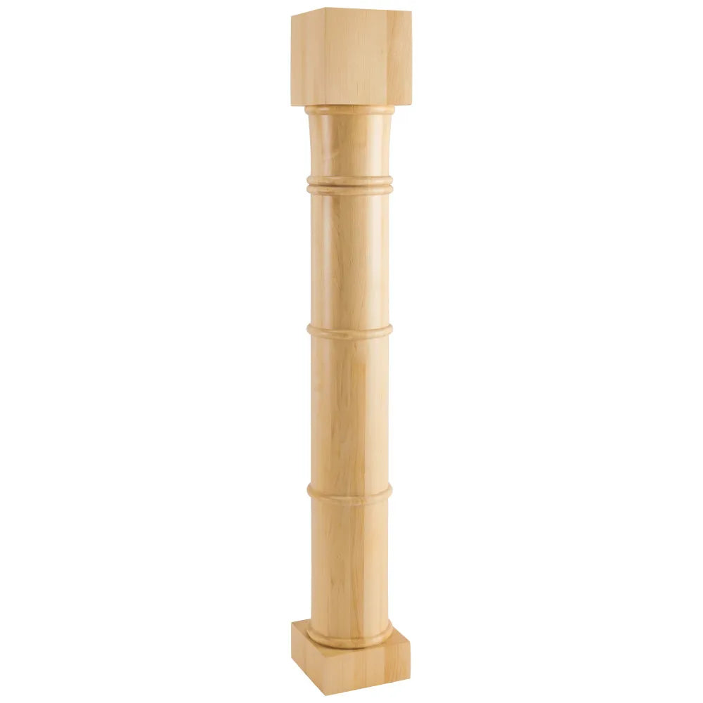 Bamboo Post in Alder 5" W x 5" D x 35-1/2" H P75-5-ALD