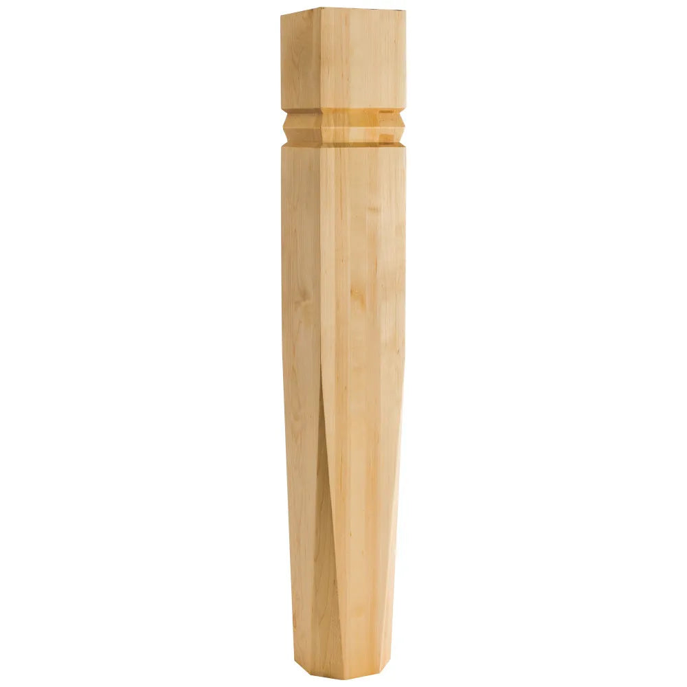 Alder Beveled Grooved Post  5"Dx5"Wx42"H P79-5-42-ALD