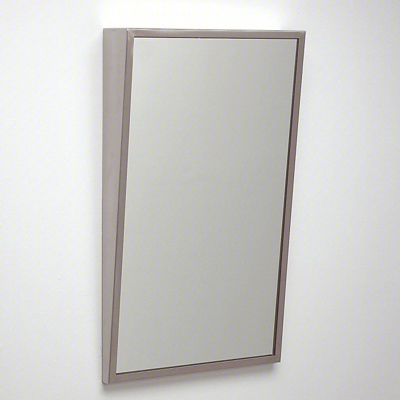 ASI 0535-1836 Mirror - Fixed Tilt, Stainless Steel Frame - 18"W X 36"H