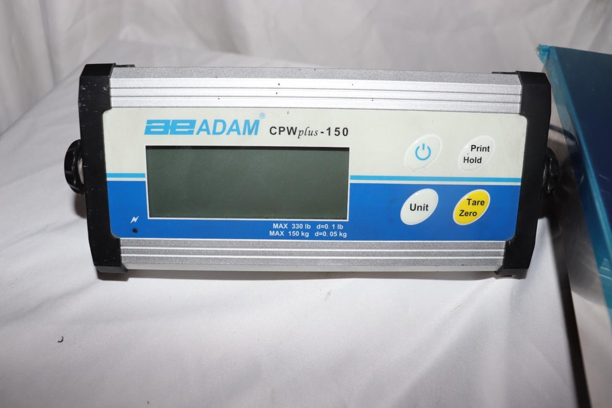 ADAM EQUIPMENT CPWPLUS 150M General Purpose Utility Bench Scale, Used - Northside Material Brokers