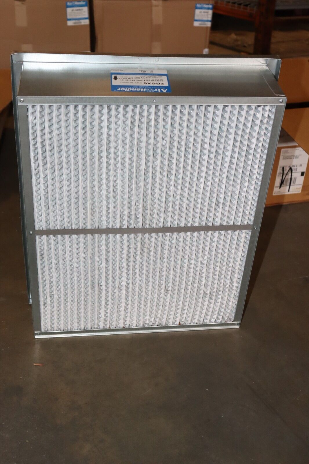 AIR HANDLER 2GGX6 Cartridge Air Filter,20x24x6,MERV 14 - Northside Material Brokers