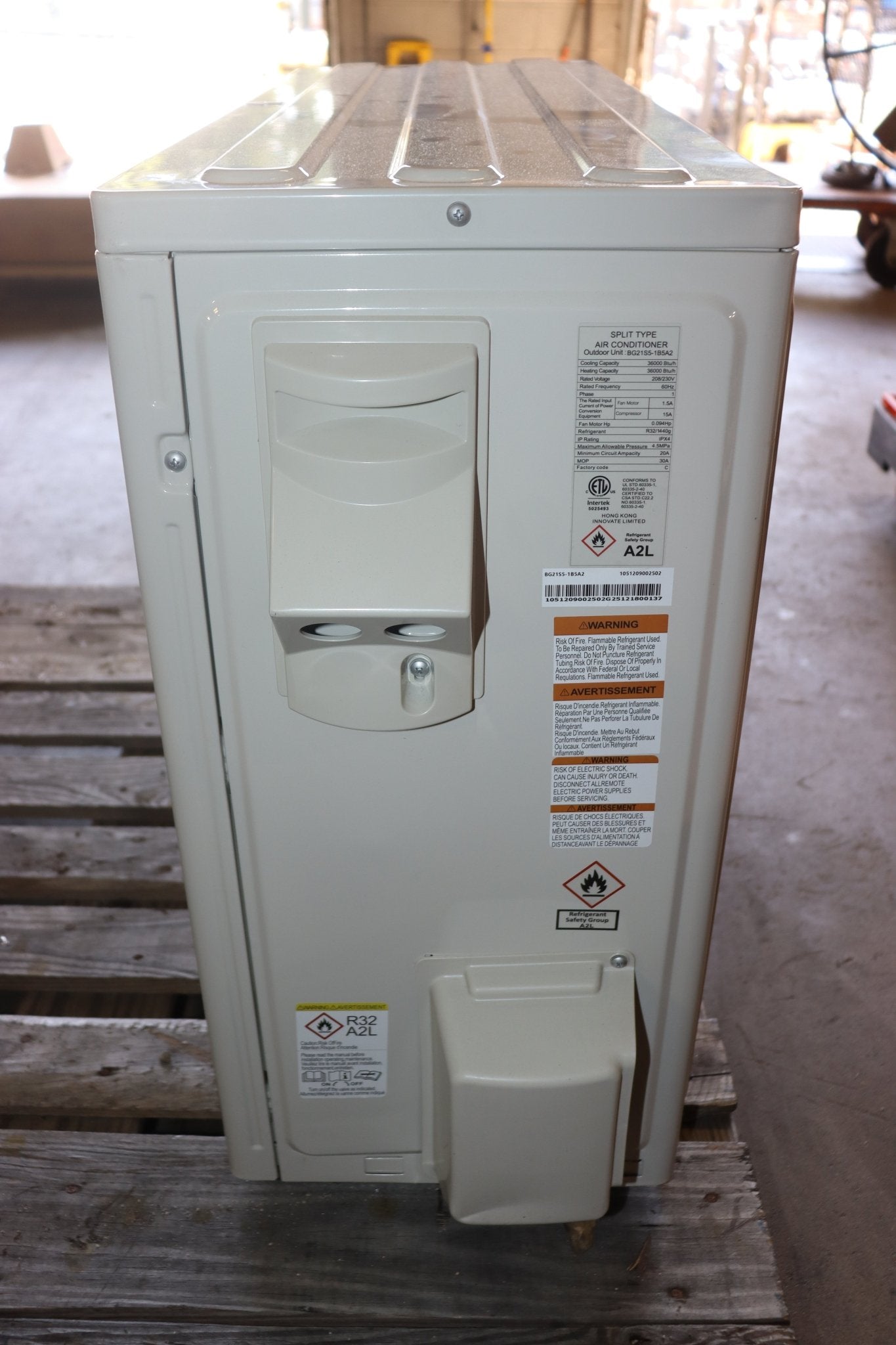 Albott Mini Split Heat Pump Only, 18000 BTU 21 SEER2 208V-230V - Northside Material Brokers