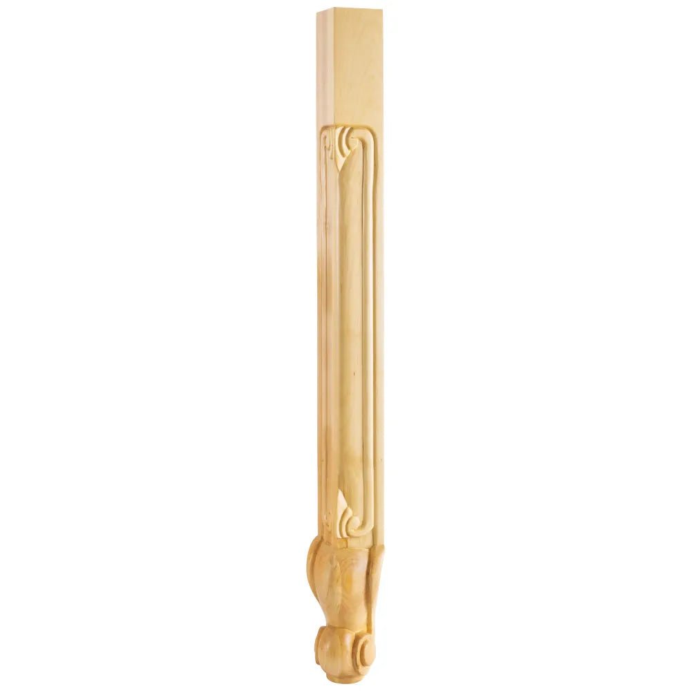 Alder French Cut Corner Leg 2-3/4" W x 2-3/4" D x 35-1/4" H CL-3ALD - Northside Material Brokers