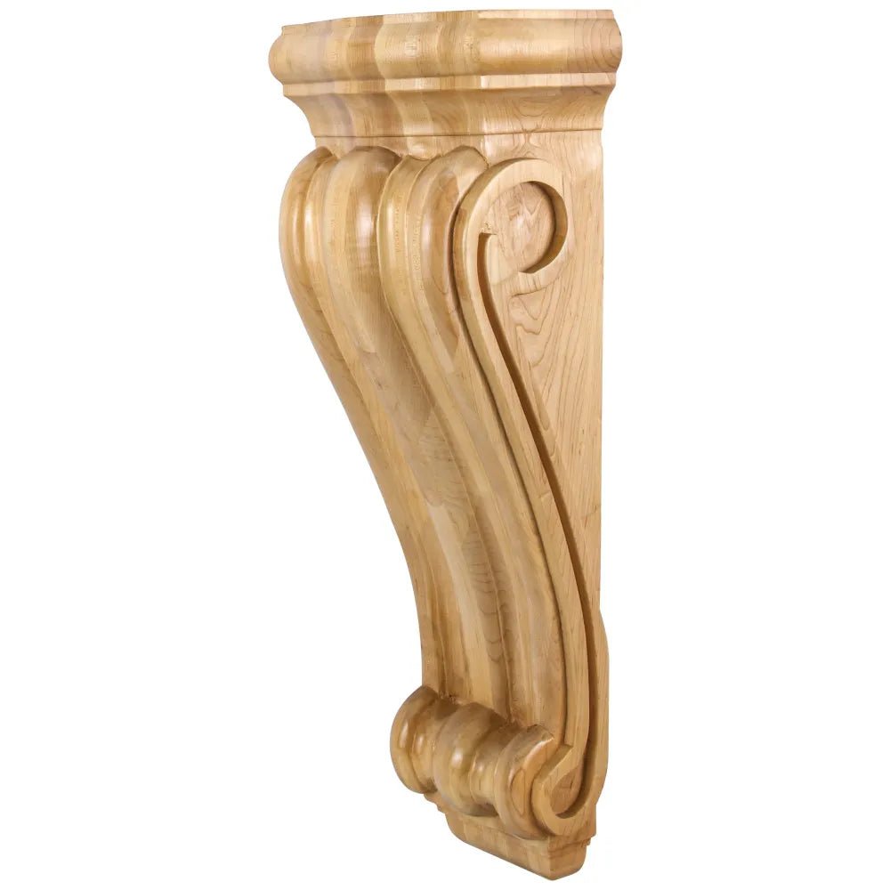 Alder Scrolled Corbel 8-1/2" W x 5-1/2" D x 22" H CORN-5ALD - Northside Material Brokers