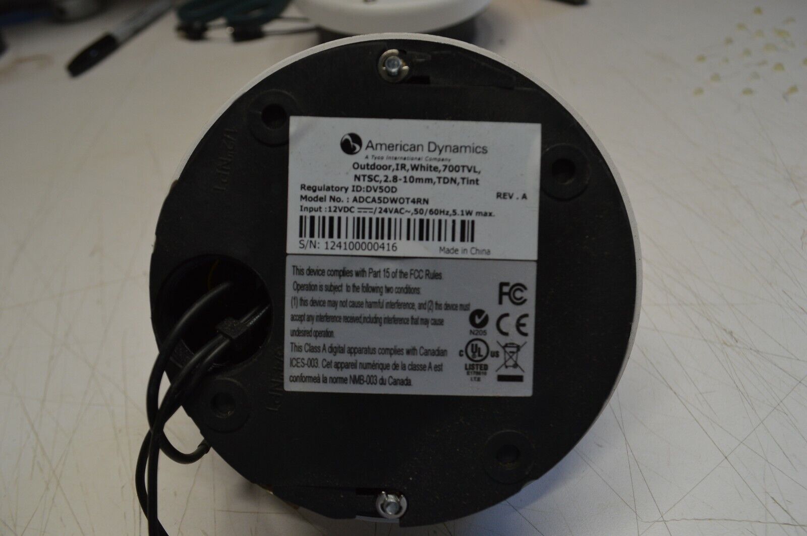 American Dynamics 2.8-10mm Outdoor IR Day/Night Dome Security Camera - Northside Material Brokers