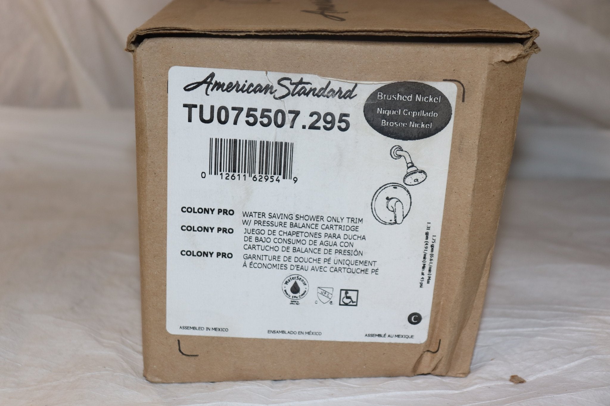 American Standard TU075507.295 Colony Pro Shower Only Trim Kit with Cartridge, Brushed Nickel - Northside Material Brokers