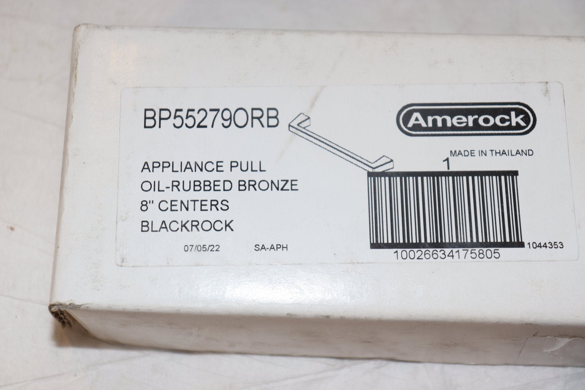 Amerock BP55279ORB Blackrock Collection 8 in. (203mm) Appliance Pull, Oil-Rubbed Bronze - Northside Material Brokers