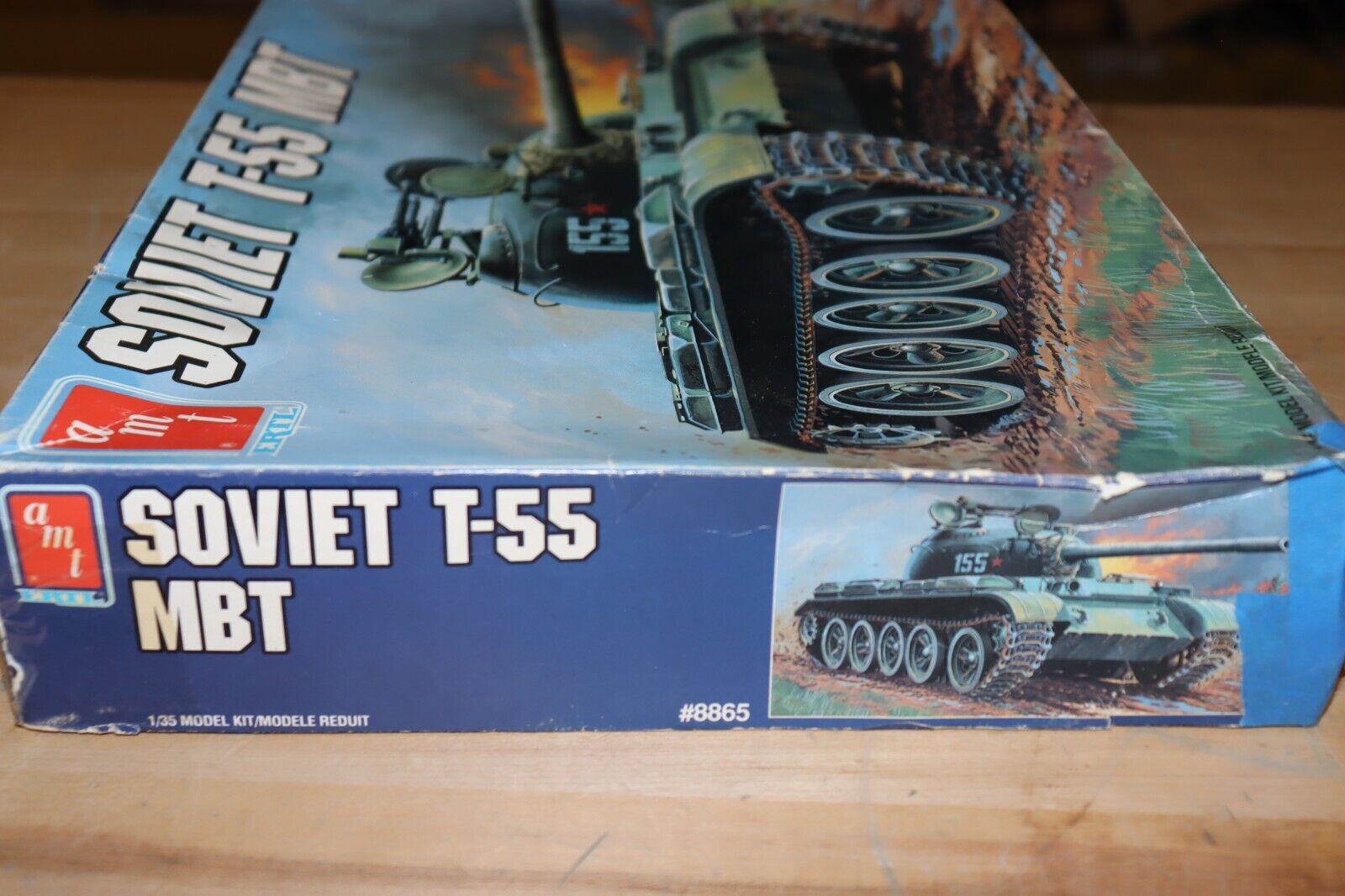 AMT/ERTL 1/35 8865 Soviet T-55 MBT Model Tank Kit - Northside Material Brokers