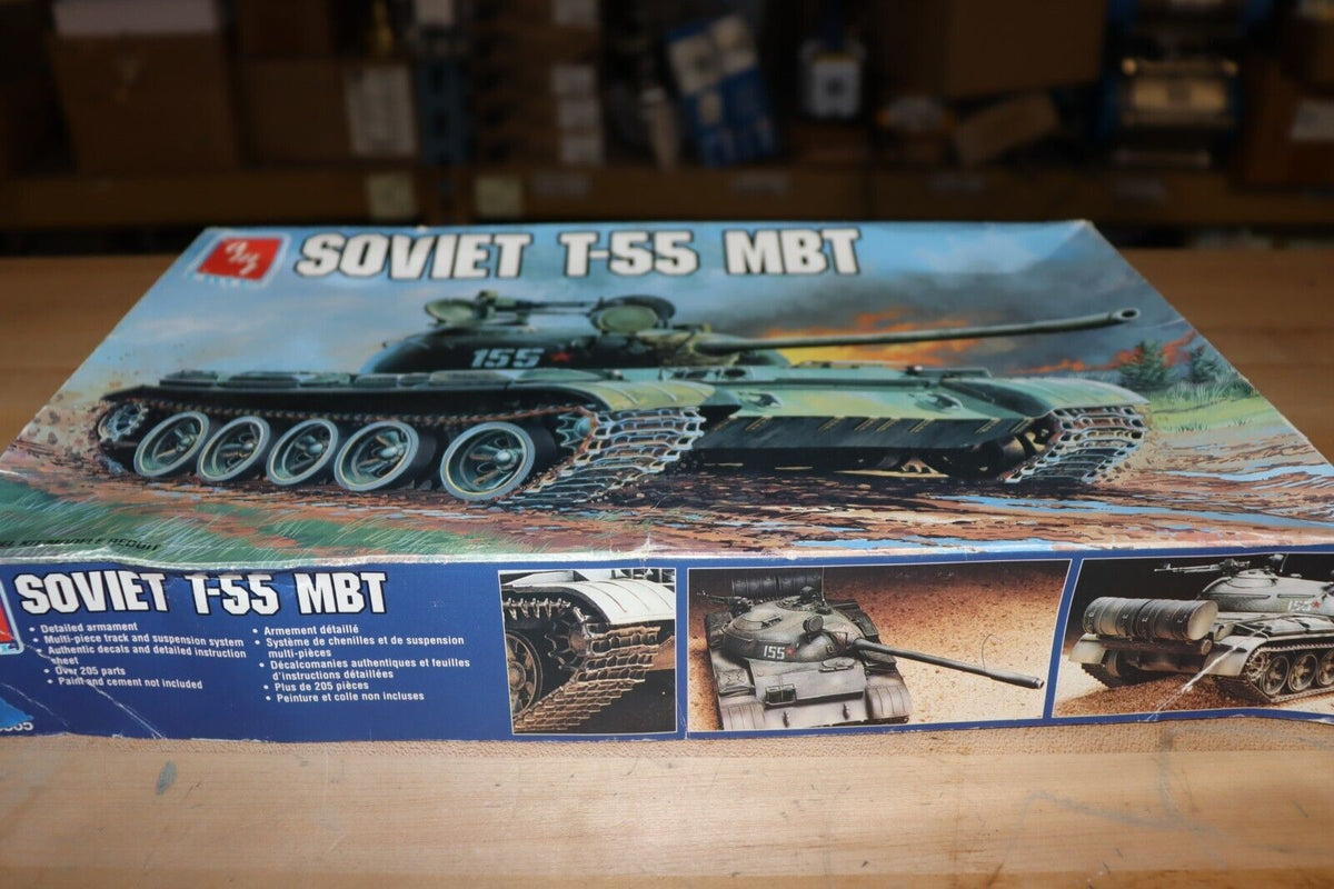 AMT/ERTL 1/35 8865 Soviet T-55 MBT Model Tank Kit - Northside Material Brokers