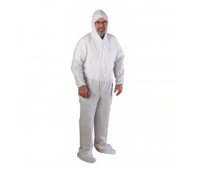 Ansell Coverall, White, Elastic, 25 pk, size Large - Northside Material Brokers