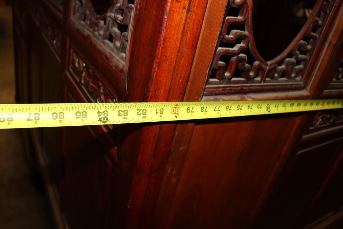 Antique Circa 1880's Chinese Opium Wedding Bed Intricately Carved, Excellent - Northside Material Brokers