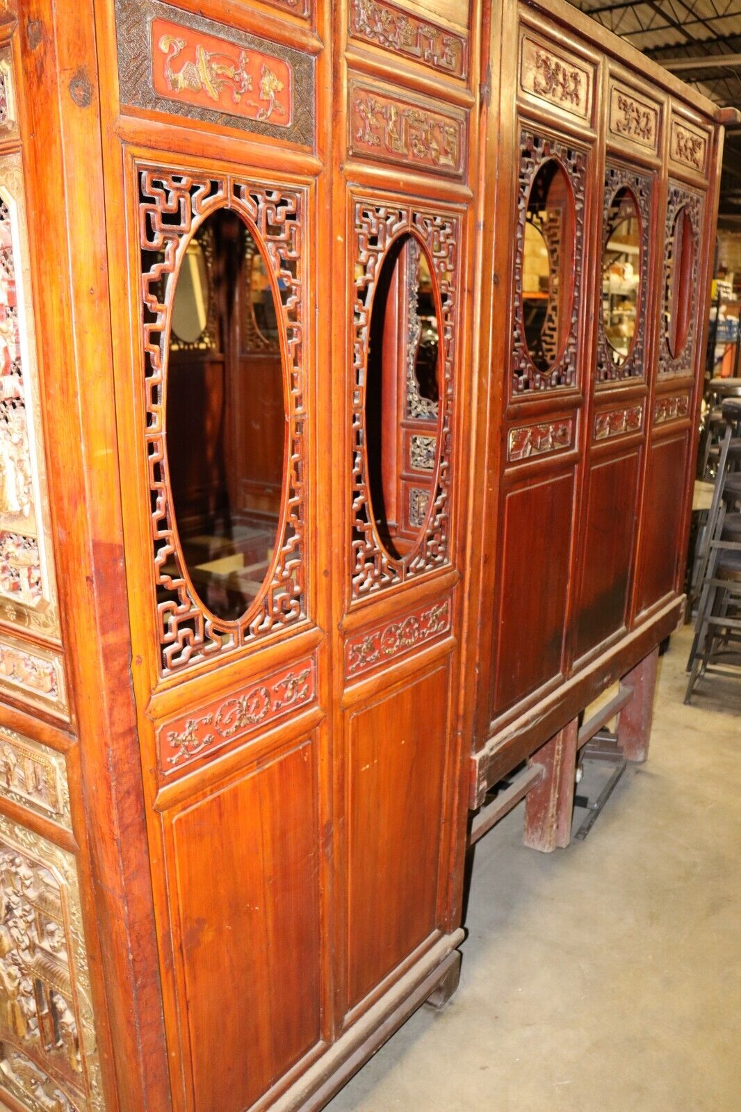 Antique Circa 1880's Chinese Opium Wedding Bed Intricately Carved, Excellent - Northside Material Brokers